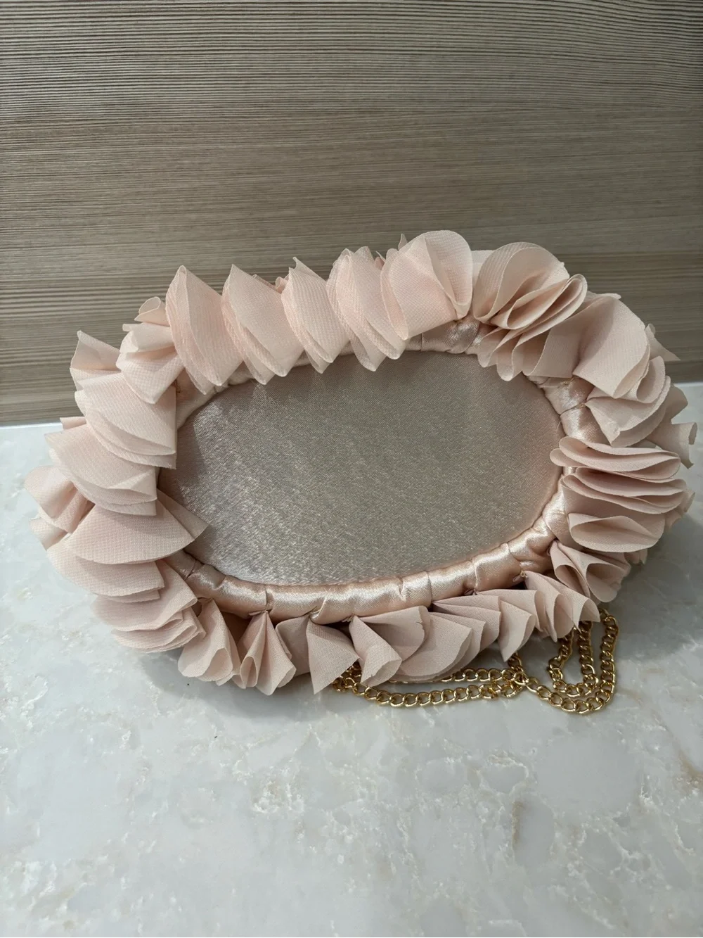 NWT Sincerely Jules Elegant Floral Rosette Evening Clutch
